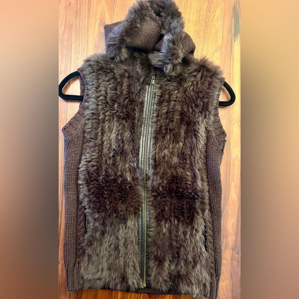 Fur vest.